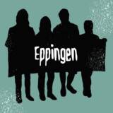 Schwarze Silhouetten von Menschen, Text 'Eppingen'.