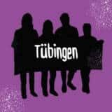 Tübingen Grafik auf lila Hintergrund