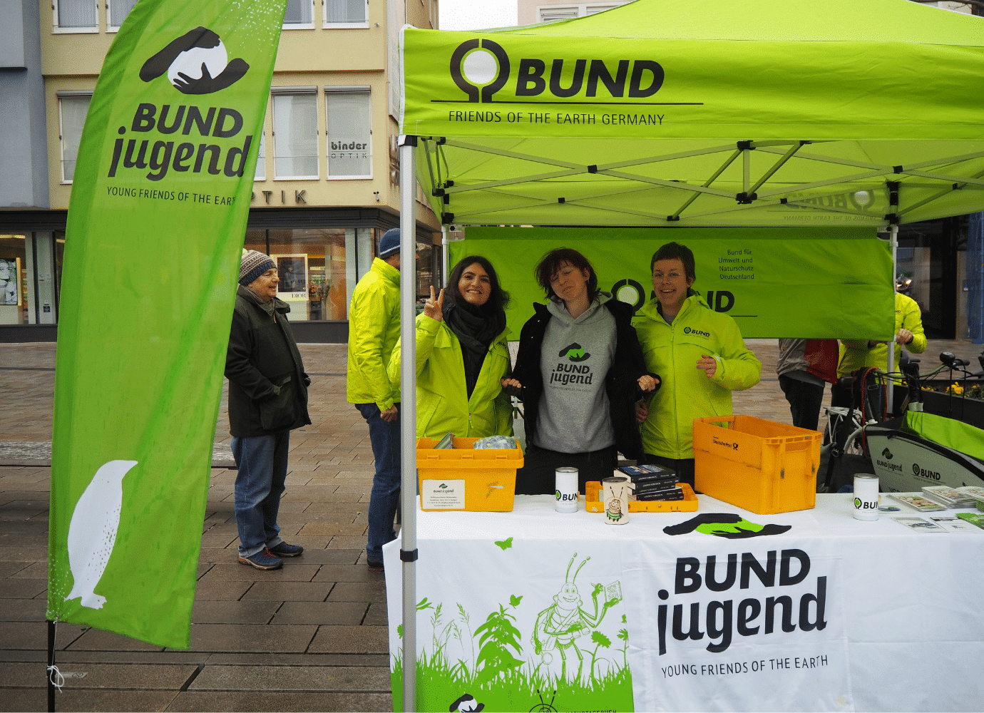 BUNDjugend Stand auf der Straße